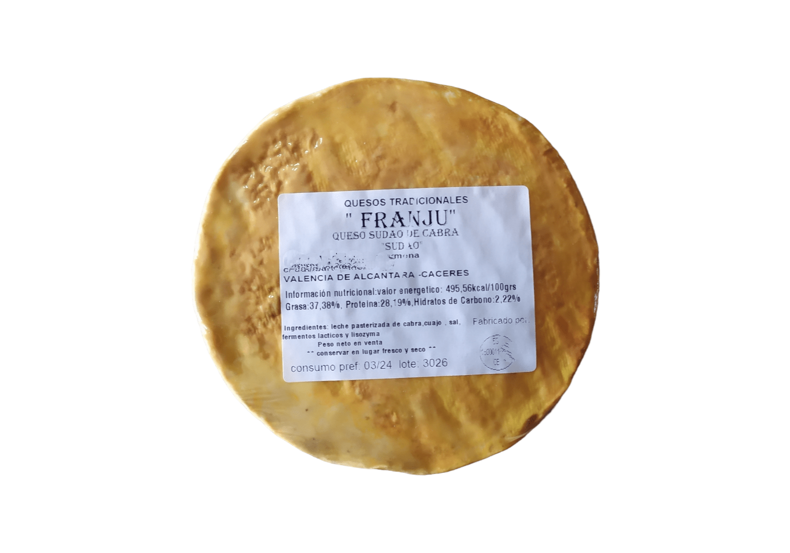 Queso Mediano Sudao de Cabra Franju
